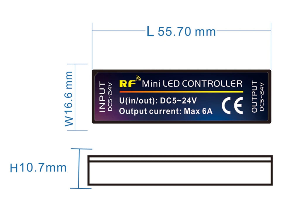 Dimmer for LED Strips and LED Signs| 14-28 Key Remote for RGB, RGBW, RGBCCT