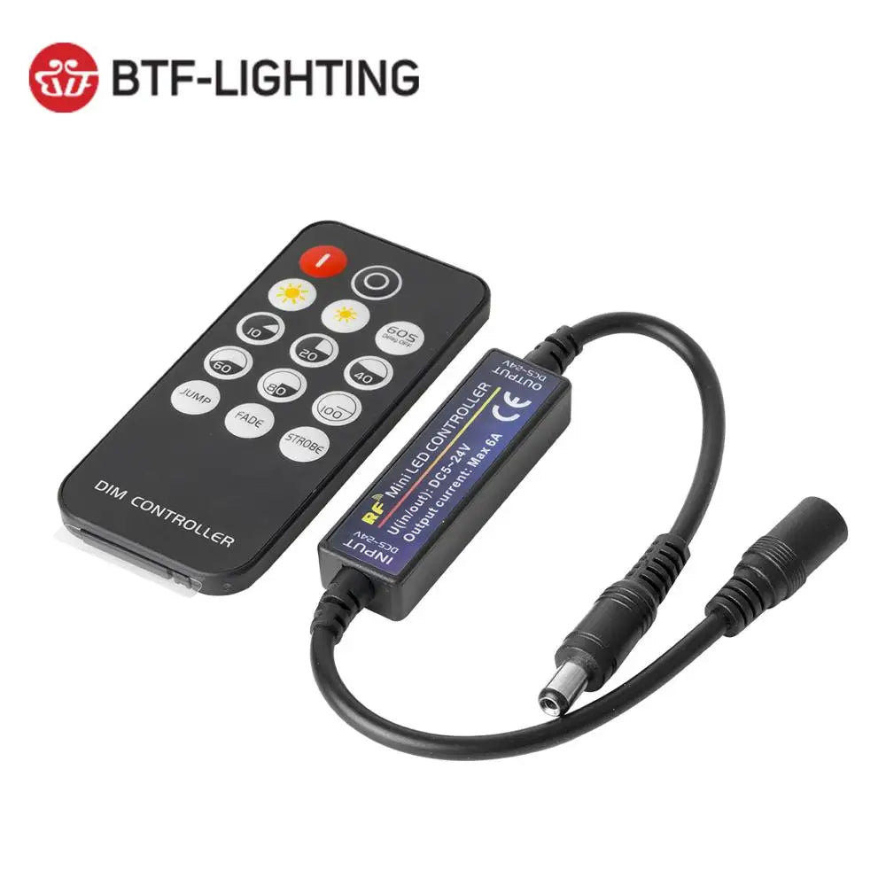 Dimmer for LED Strips and LED Signs| 14-28 Key Remote for RGB, RGBW, RGBCCT
