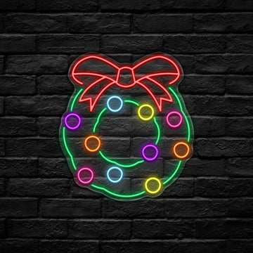 Wreath LED Neon Sign (USB-Dimmable)