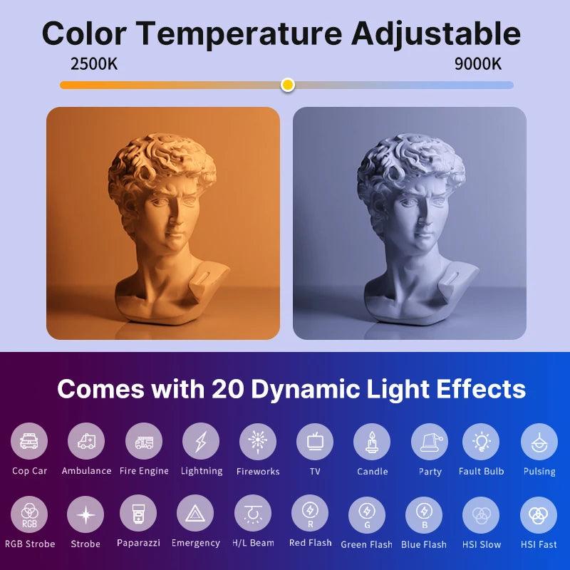 Handheld RGB Stick Light CRI 95+ 2500K-9000K - Neonific