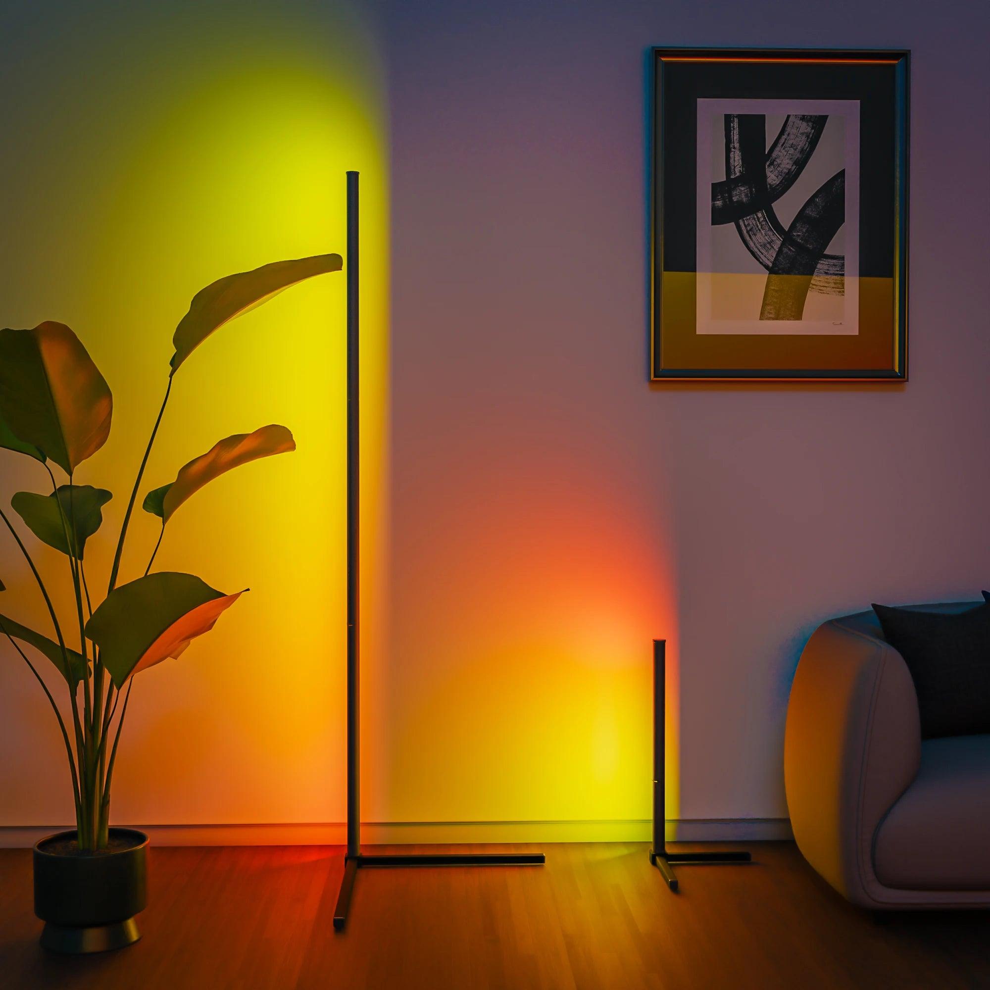 RGB Floor Corner Lamp | Infinite Colors & 300+ Lighting Effects