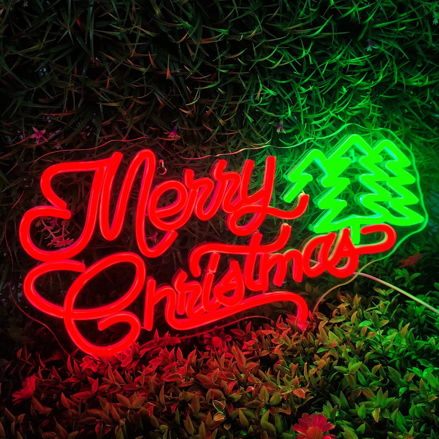 Merry Christmas LED Neon Sign (USB-Powered, Dimmable)