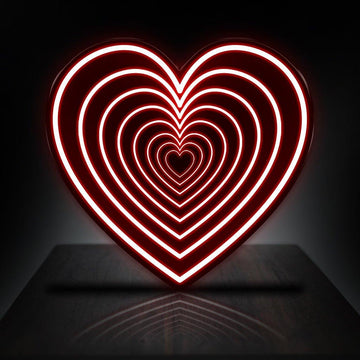Infinity Mirror Heart - Neonific
