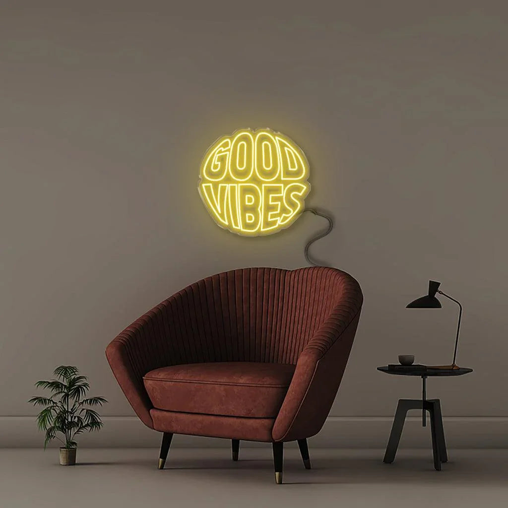 "Good Vibes" Circular - Neonific