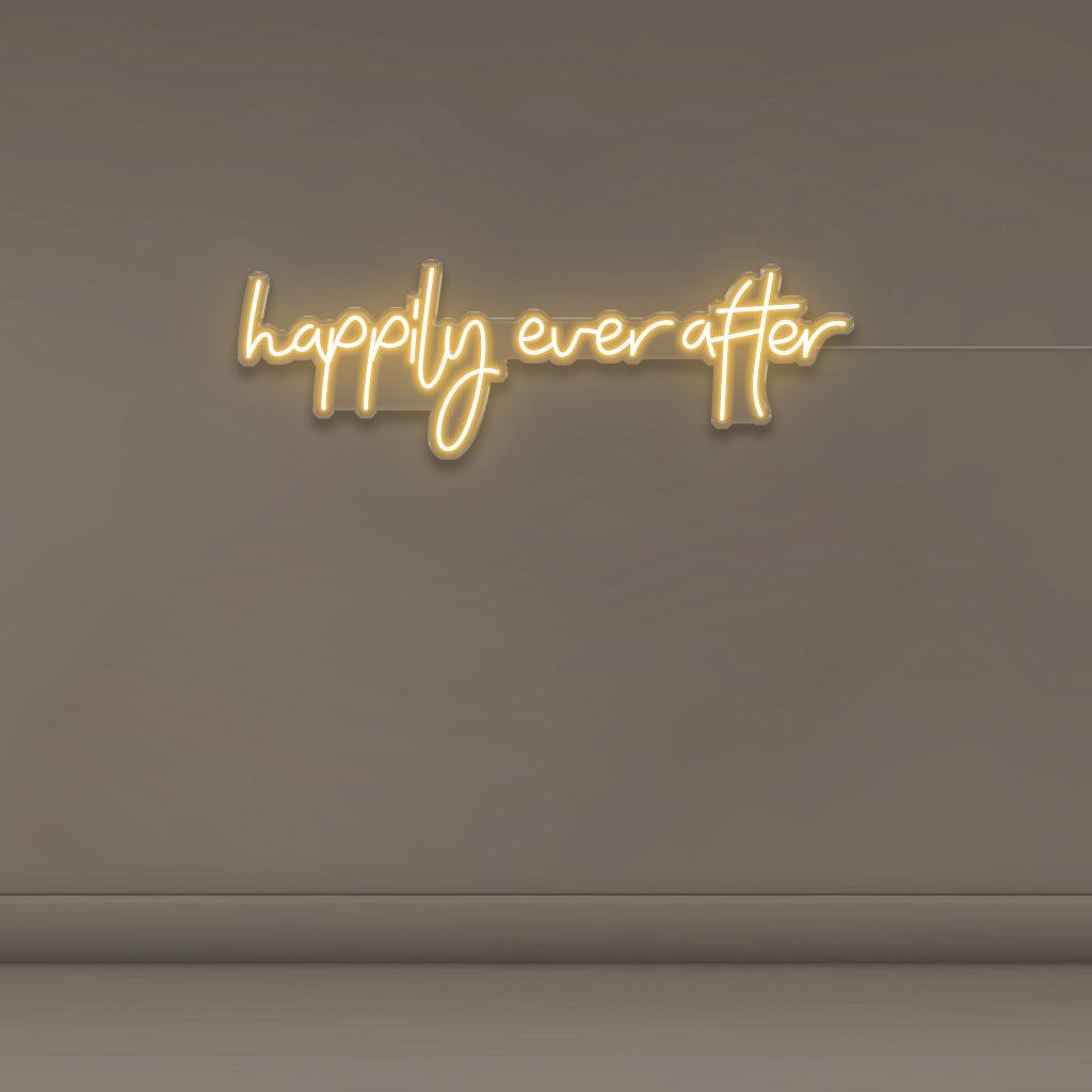 Happily Every After single-line - Neonific