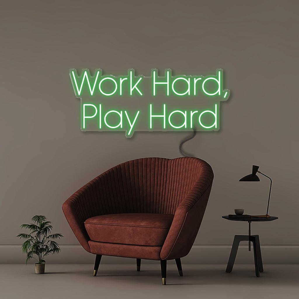 Work Hard Play Hard - Neonific
