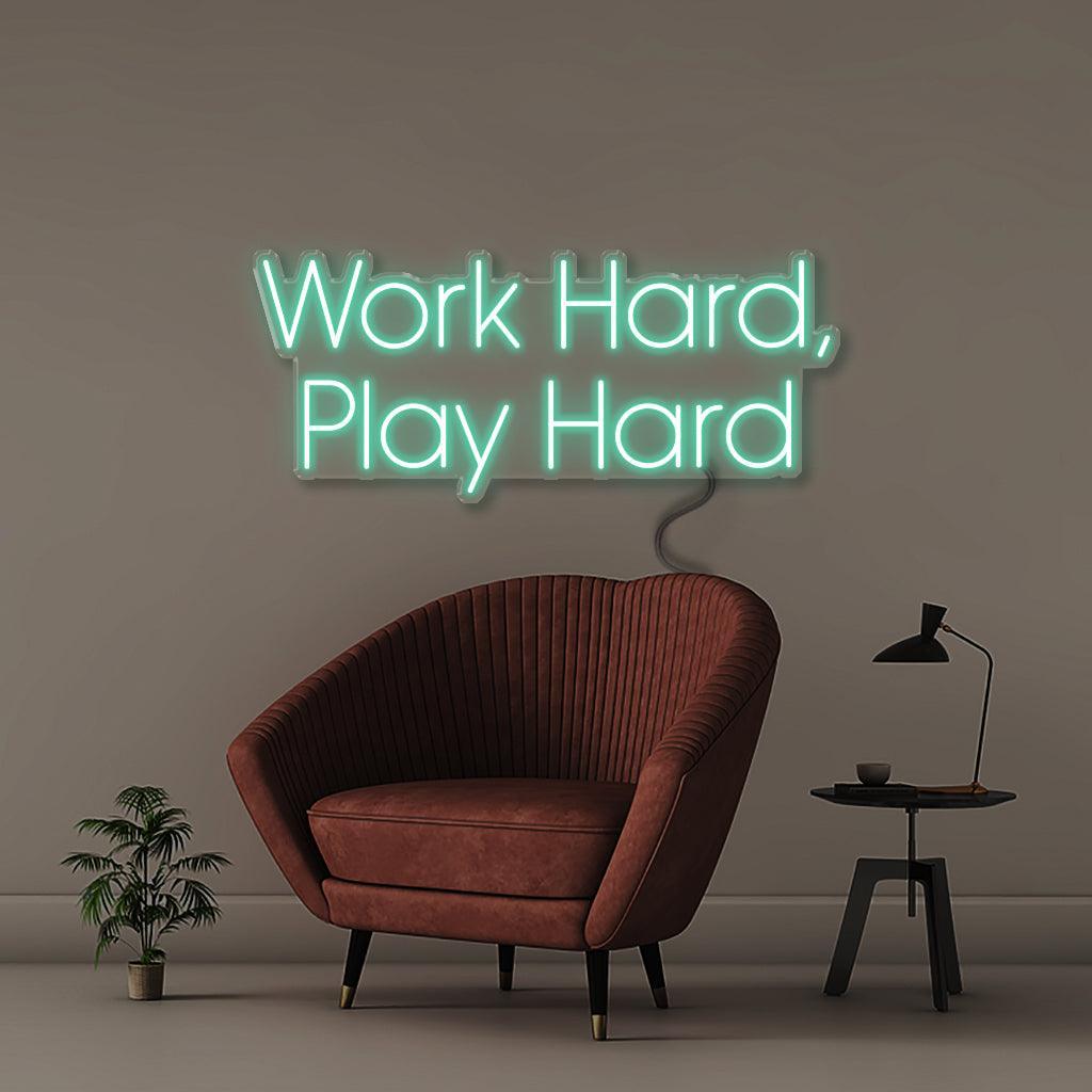 Work Hard Play Hard - Neonific