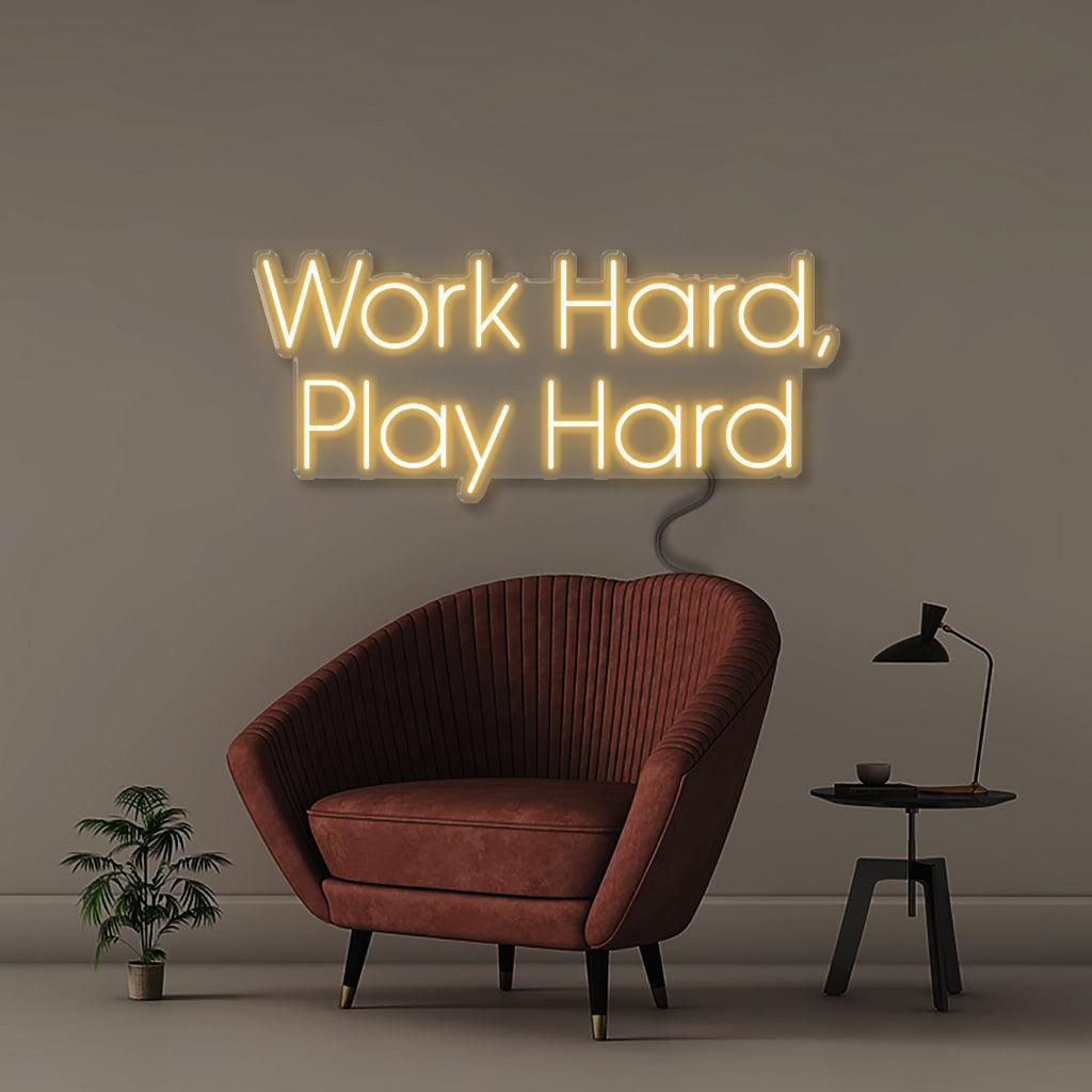 Work Hard Play Hard - Neonific