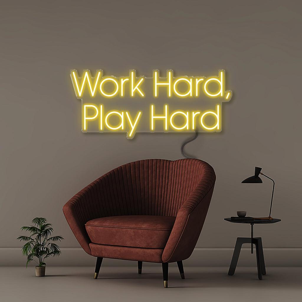 Work Hard Play Hard - Neonific