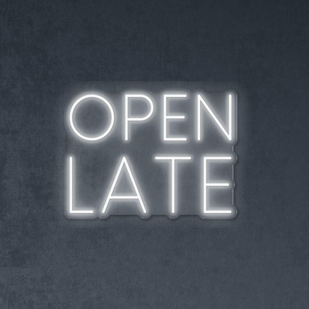 Open Late | LED Neon Sign | Neonific
