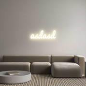 Custom Wedding LED Neon Sign: asdasd