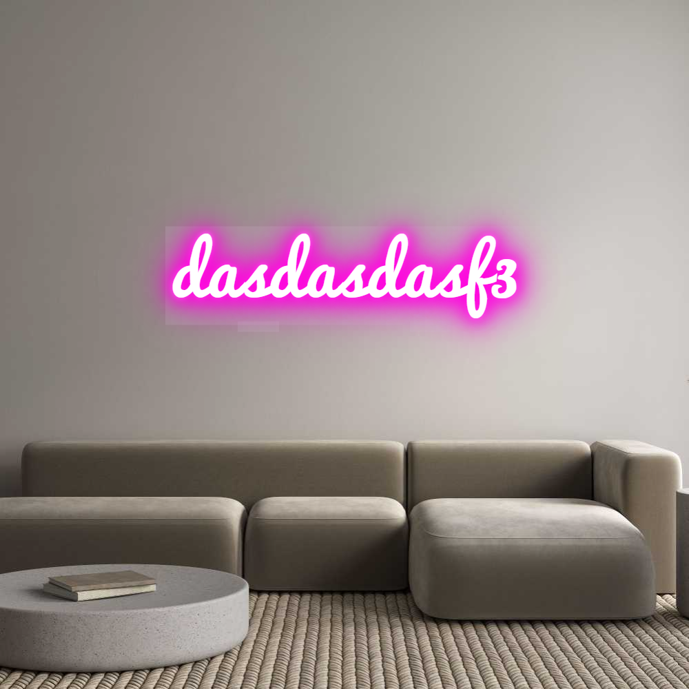 Custom LED Neon Sign: dasdasdasf3