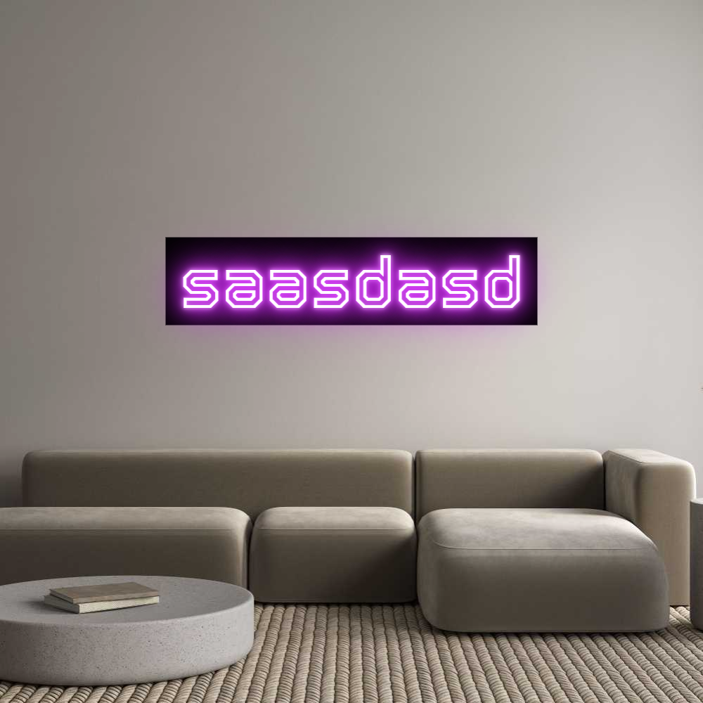 Custom LED Neon Sign: saasdasd - Neonific