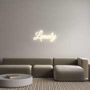 Enseigne LED néon personnalisée : Lemaly