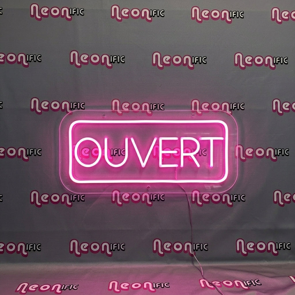 Enseigne Néon LED "OUVERT"