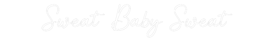 Enseigne LED néon personnalisée : Sweat Baby Sw... - Neonific