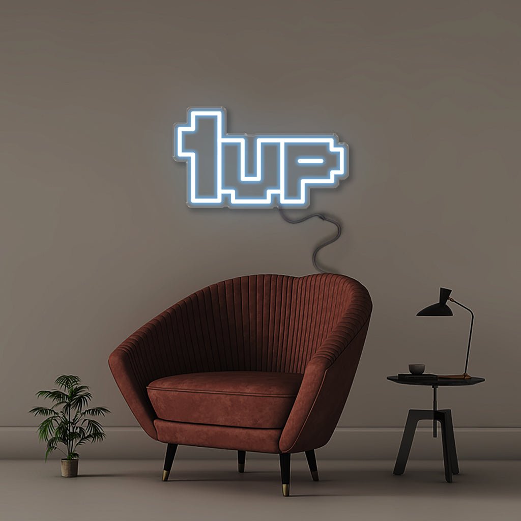 1UP - Neonific - LED Neon Signs - Light Blue - 18" (46cm)
