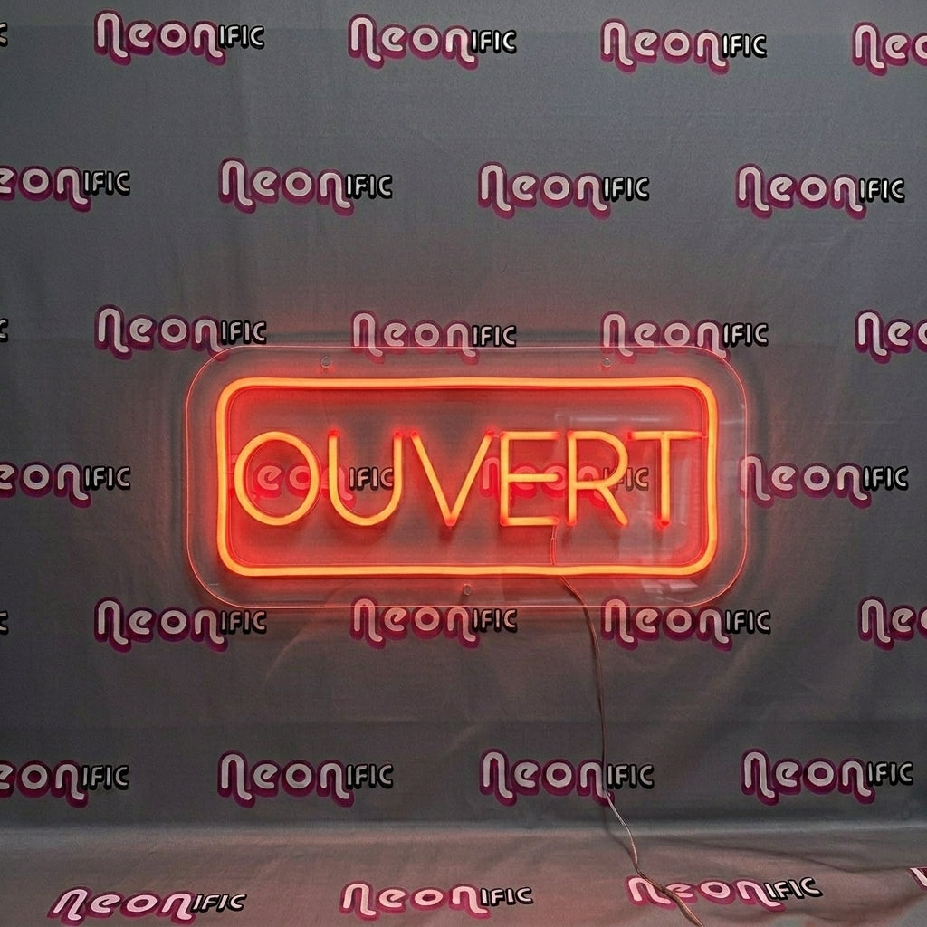 Enseigne Néon LED "OUVERT"