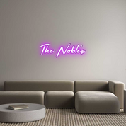 Custom LED Neon Sign: The Noble's