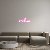 Custom LED Neon Sign: relax