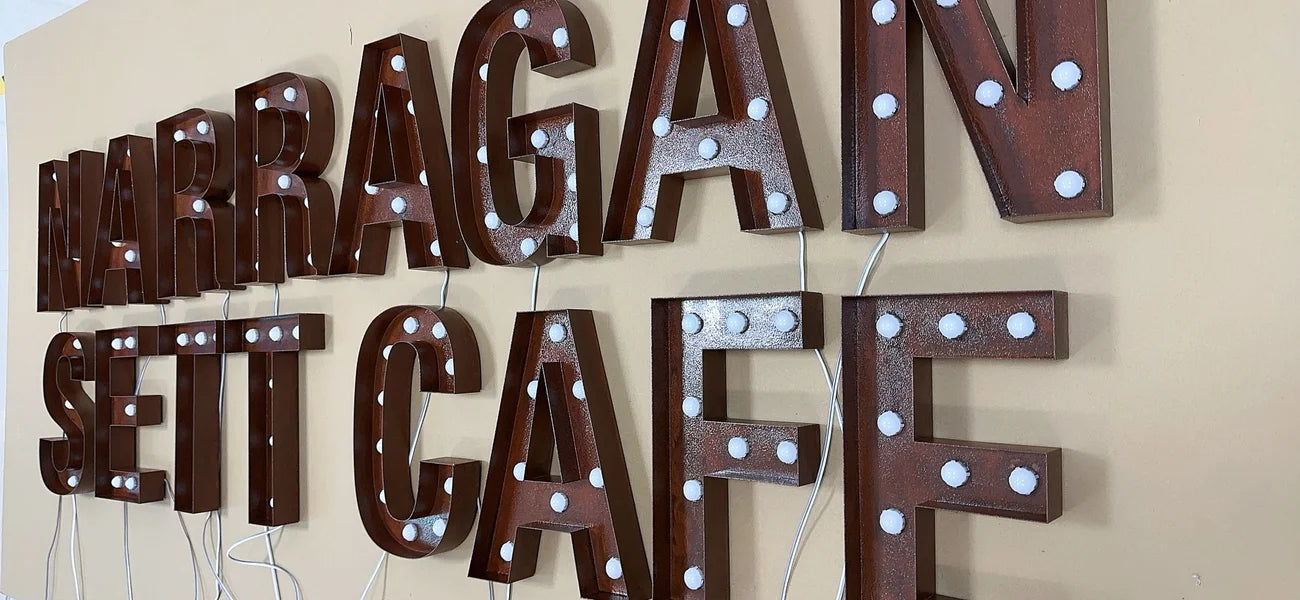 Marquee Letters Sign (Custom Stainless Steel)