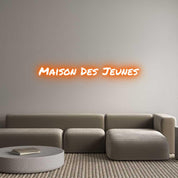 Enseigne LED néon personnalisée: Maison Des Je...