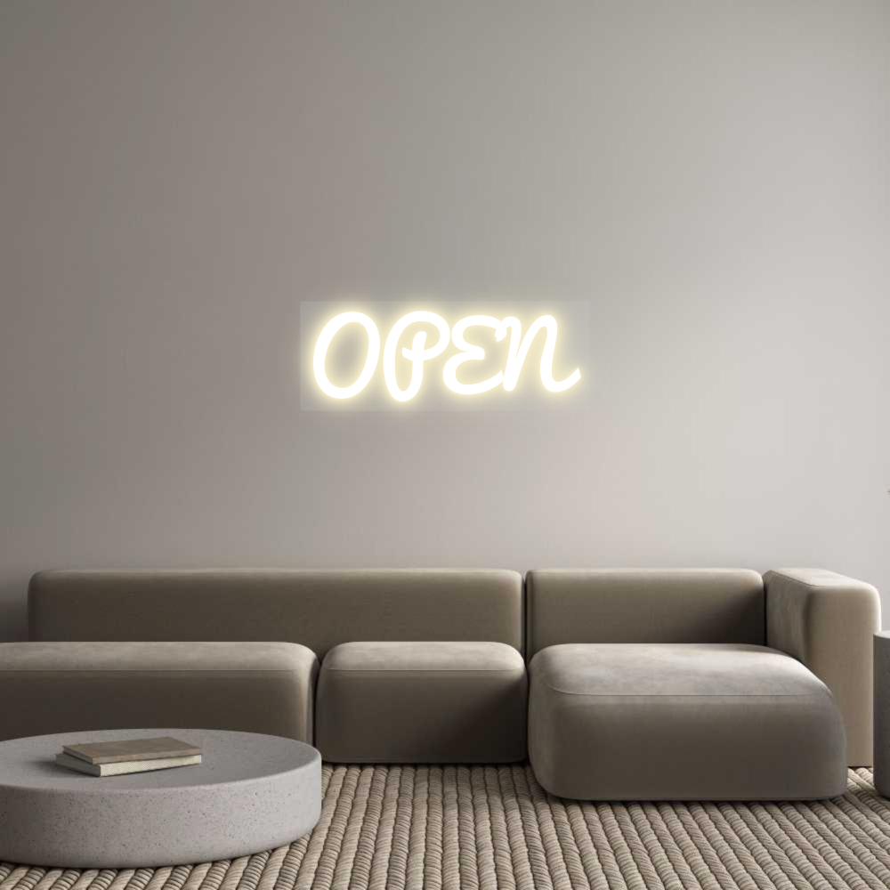 Custom LED Neon Sign: OPEN