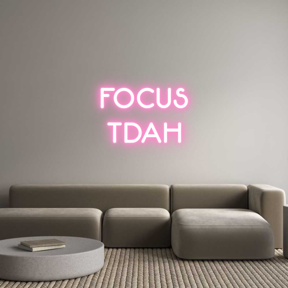 Enseigne LED néon personnalisée: FOCUS
TDAH