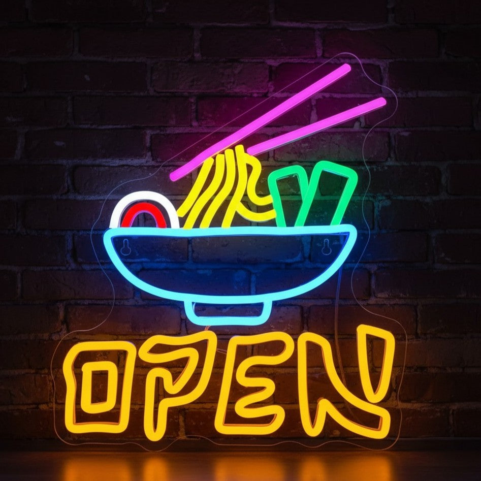 Open Sign ("Ramen OPEN", USB-Powered)
