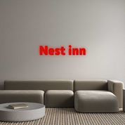 Custom Sign: Nest inn