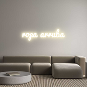 Custom LED Neon Sign: ropa arruba