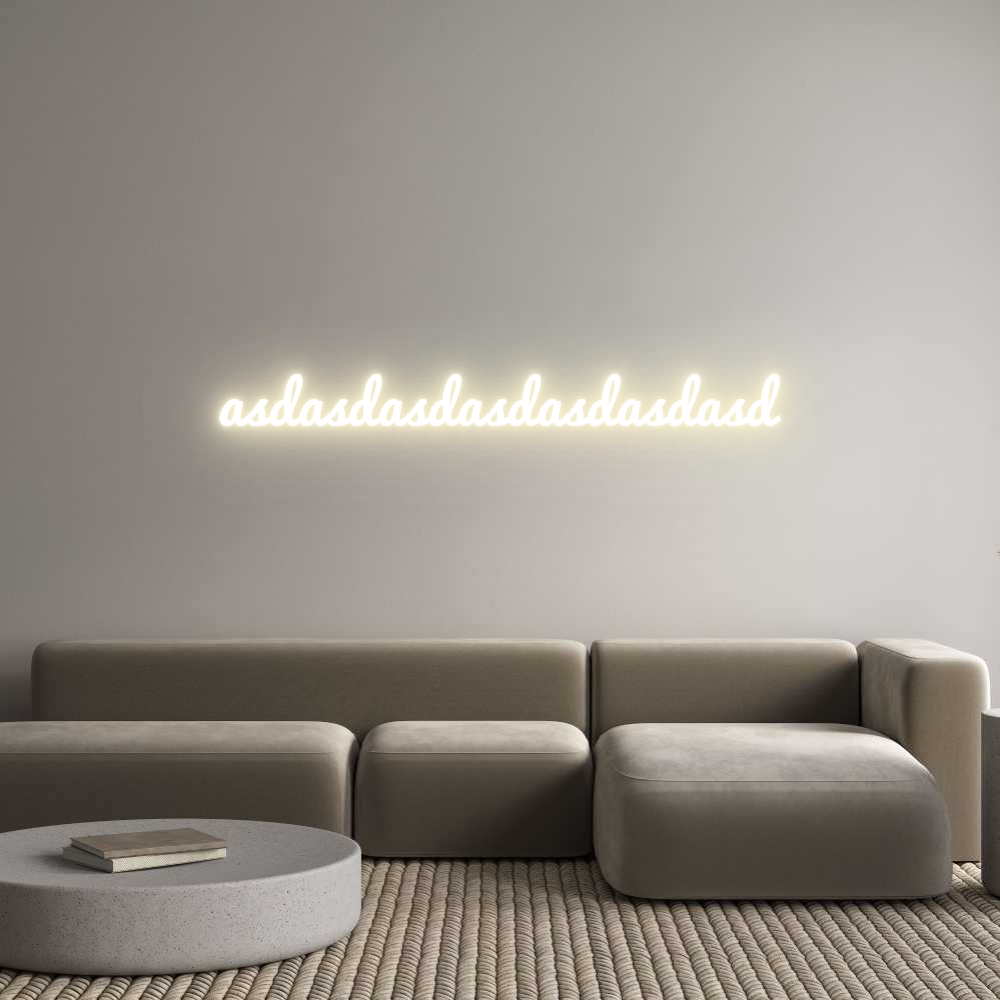 Custom LED Neon Sign: asdasdasdasda... - Neonific