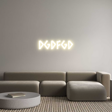 Custom LED Neon Sign: dgdfgd - Neonific
