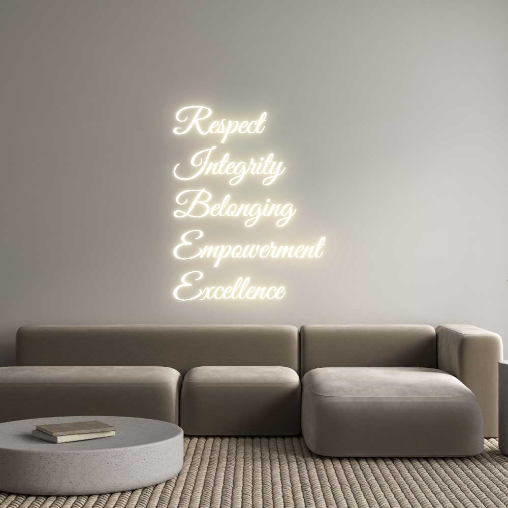 Custom LED Neon Sign: Respect
Inte... - Neonific