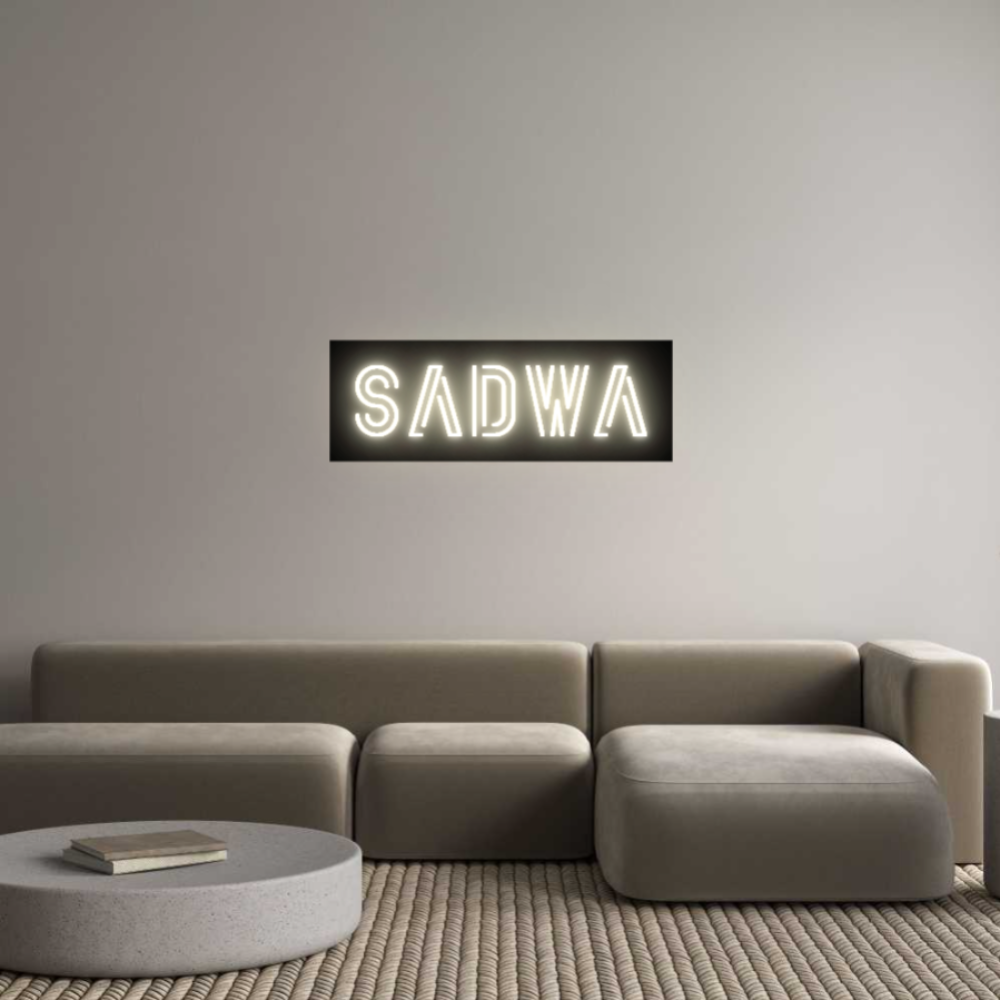 Custom LED Neon Sign: sadwa - Neonific