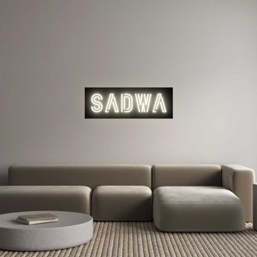 Custom LED Neon Sign: sadwa - Neonific