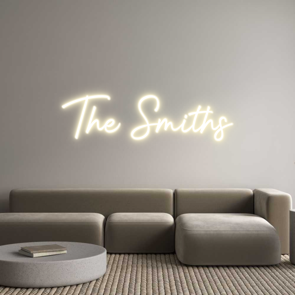 Custom Wedding LED Neon Sign: The Smiths - Neonific