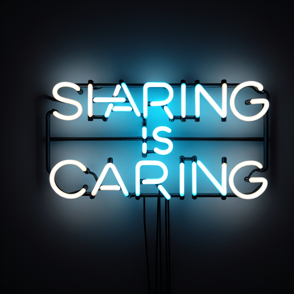 Sharing is caring - Neonific