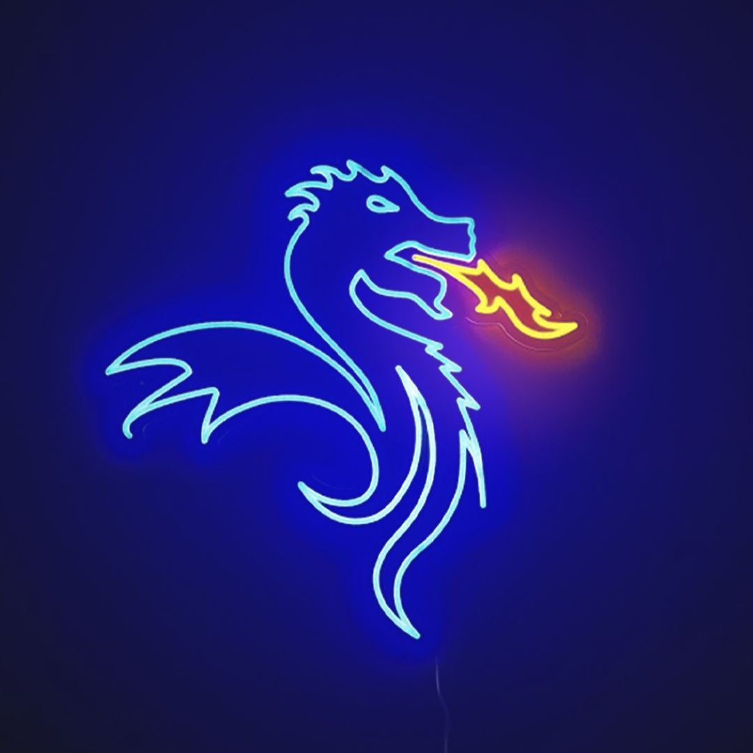 FC Porto Dragon LED Neon Sign – Officially Licensed Light Decor