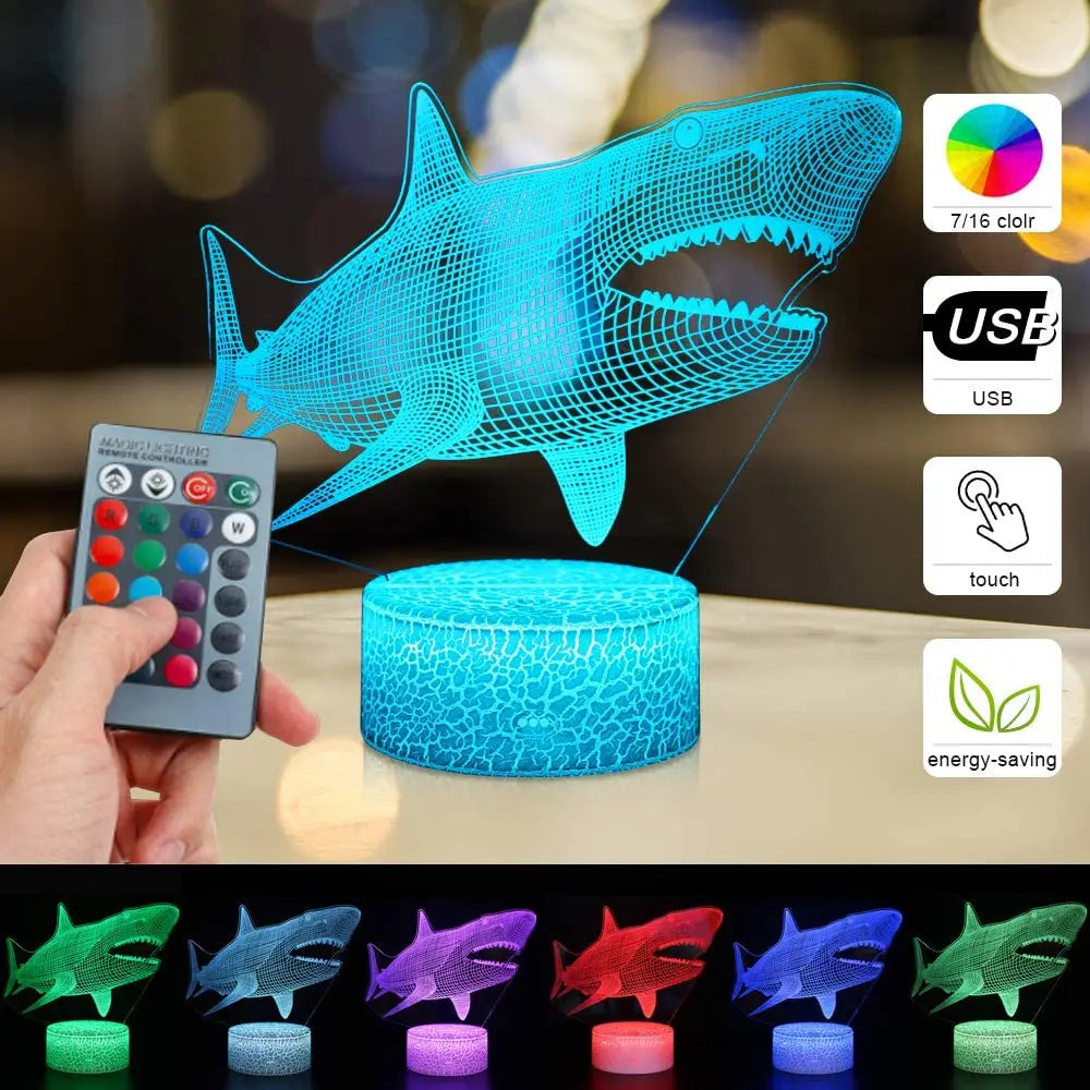 3D Illusion Lamp – USB-Powered LED Night Light for Kids & Home Décor