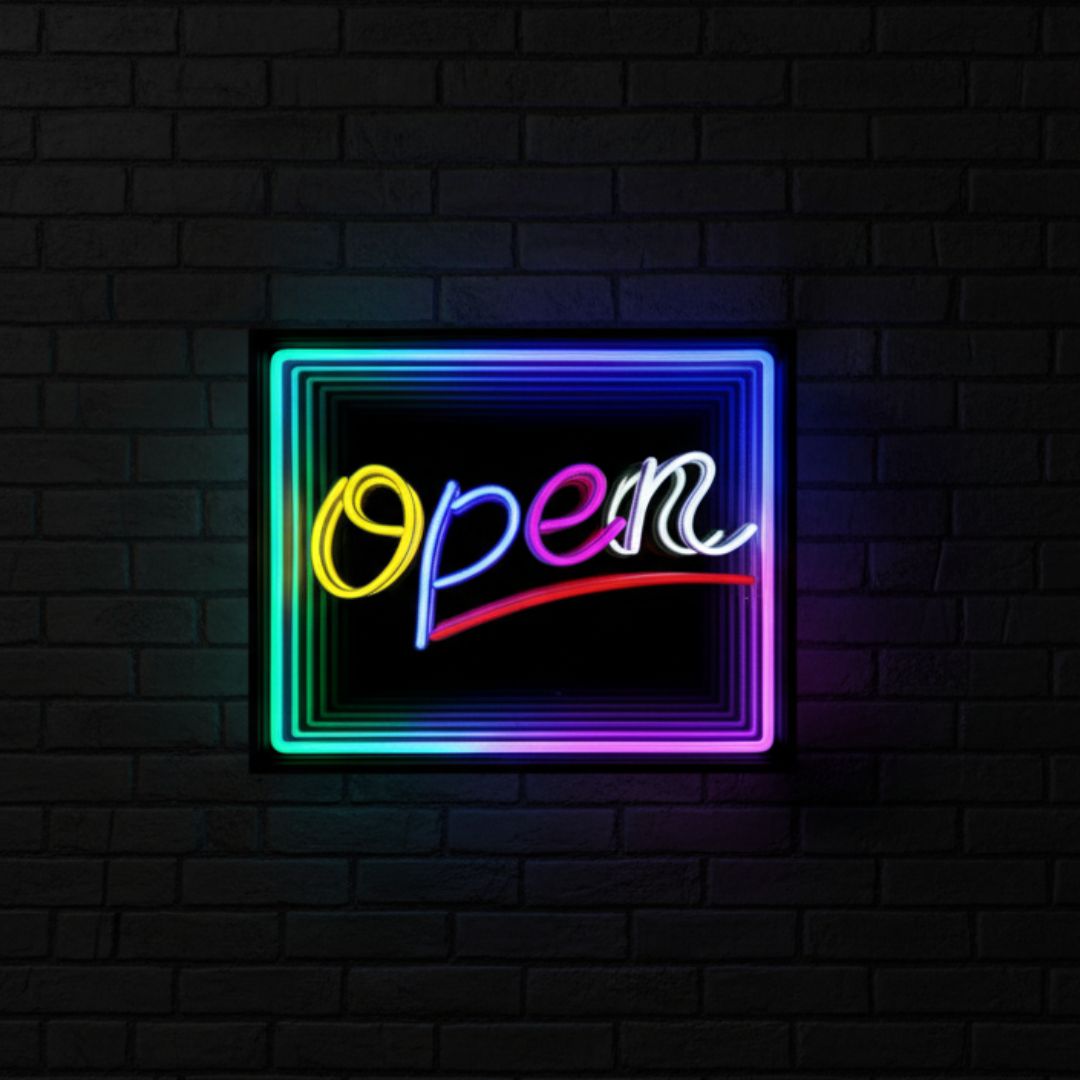 Infinity Mirror "Open" - Neonific