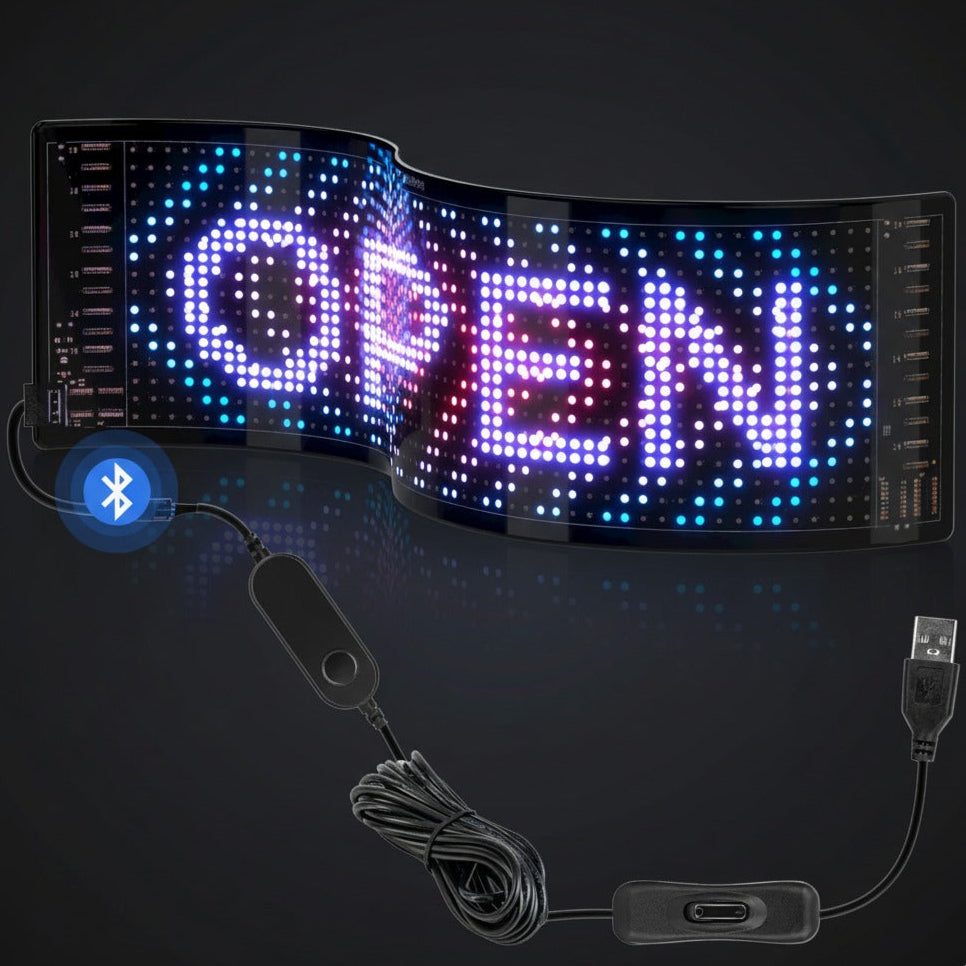 Flexible LED Matrix Display Panel - Addressable RGB, App Control