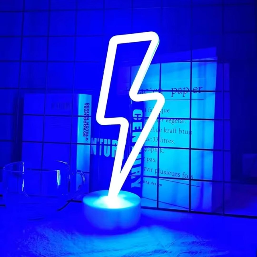 USB LED Neon Table Lamp Night Lights - Lightning - Neonific