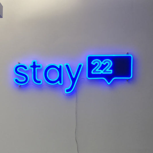 Blue LED Neon Sign