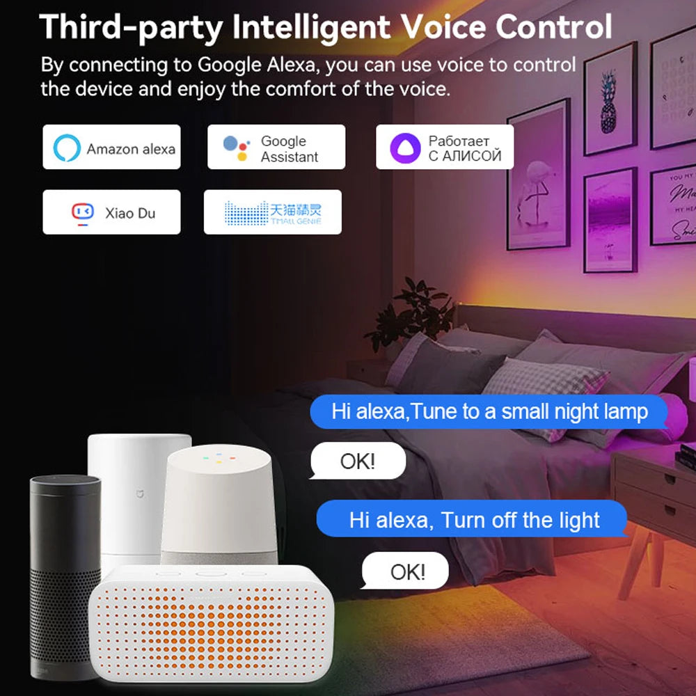UL-Certified Tuya WiFi Addressable LED Controller – RGB/RGBW