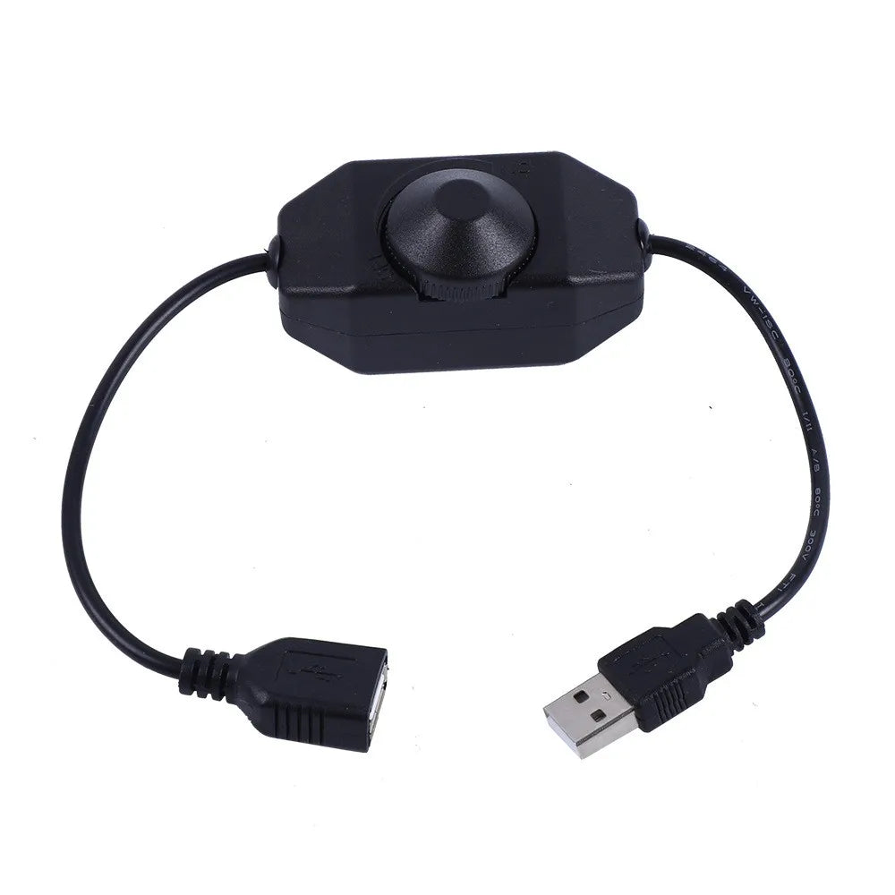 USB LED Dimmer – 5V Inline Brightness Control Switch for LED Light Strips