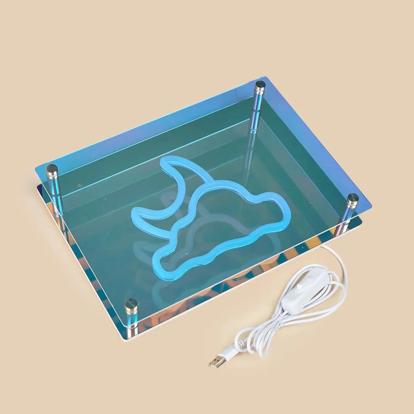 Miroir Infinity (« Lune et Nuage », alimenté par USB)