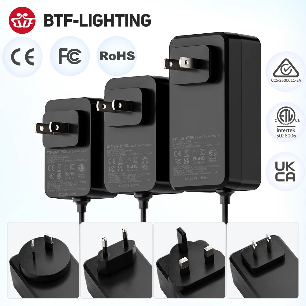 Universal LED Power Supply Adapter (5V / 12V / 24V) – Neonific