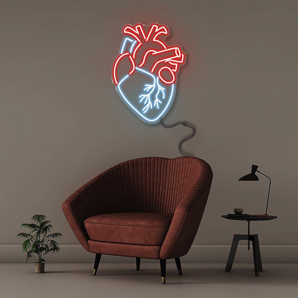 Anatomical Heart - Neonific - LED Neon Signs - 61cm (24") - 