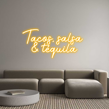 Enseigne LED néon personnalisée : Tacos, salsa ... - Neonific